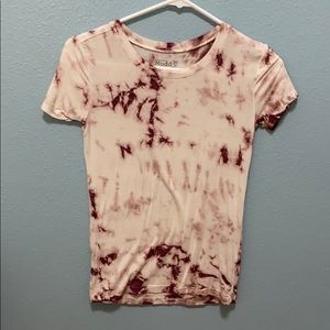 red and white the dye shirt